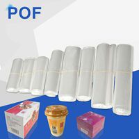 200 Shrink Wrap Bags white POF Film Wrap Cosmetics Packaging Bag Open Top Plastic Heat Seal Packing Pouch Small Shrink Storage Bag