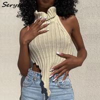 Serytee Fashion Camis Irregular Sexy Crop Top For Women 2022...
