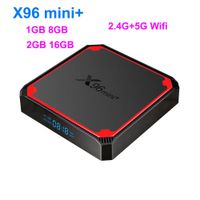 X96ミニ+アンドロイド9.0スマートテレビボックスAmlogic S905W4クワッドコア1G 8G / 2G 16G TVBOX 2.4G 5G WiFi X96miniプラスセットトップボックス