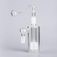 14mm 4.7&quot;Ash catcher 90 Degree Showerhead percolator one inside joint glass ash catcher thick glass ashcatcher for water smoking pipe FY2310