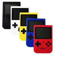 Mini Retro Handheld Portable Jogadores de Jogadores Video Consoles podem armazenar 400 Sup Jogos de 8 bits colorido LCD Berço Design DHLA02