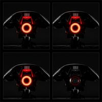 ROCKBROS 4 Modes Bicycle Light Rear Q5 Smart Auto Brake Sensing Waterproof LED Charging Cycling Taillight Bike Accessories 220118
