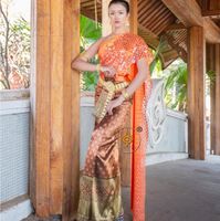Thai Costume Wedding Dress Engagement One Shoulder Sleeveles...