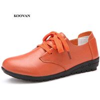 Dress Shoes Buy Women Flats 2022 New Mother Women's Shoes Lent Real Learn Middle Aged Casual Mom Some Flat Bodem 0930