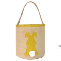 Osterhase Taschen für Eierjagden Sackleinen Ostern Kaninchen Heckkorb Einkaufen Tasche Handtasche Kinder Candy Bag Bucket Event Party ZZF13872