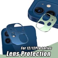 Para iPhone 12 liga de liga lente protetor de lente de vidro temperado full curvado cinzor protetor de câmera com pacote de varejo