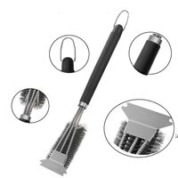 PitMaster King 5pc Grill Cleaning Tools with Scrapers, Nylon Bristles and  Wire Brushes for Complete Cleaning