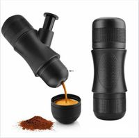 Black MiniPresso Manual Portable Espresso Coffee Maker Tools Handheld Давление Coffee Machine Car и Travel Mini Cofer Makers Rra11907