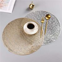 Table Mats for Dining Table Home Decoration PVC Round Place ...