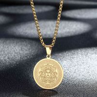 Brand Pendant Necklace Stainless Steel Gold Plated Silver Exquisite Myth Medusa Gorgon Chain Female Male Ancient Greek Symbol Hip Hop Jewelry 2022 New Vw61