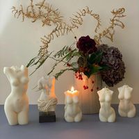 Herramientas de artesanía Sexy Lady Cuerpo Molde de vela hembra jabón jabón arte estatua fabricación ornamento silicona molde