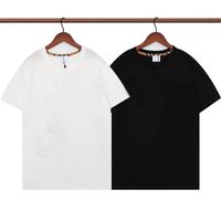 Erkek Tasarımcı Tee Göğüs Baskı Moda Marka Erkek Kadın Gevşek Boy Tişört Pamuk Rahat Yuvarlak Boyun T-shirt Hızlı Kurutma