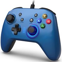 US stock Wired Gaming Controller, Joystick Gamepad Dual-Vibration PC Game Compatible with PS3, Switch, Windows 10 8 7 PC Laptop TV253M