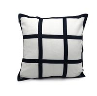 Blank Sublimation Pillow Case 40*40cm Black Grid Heat Transf...