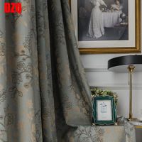 Curtain & Drapes 2022 European And American Thick Jacquard C...