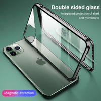 Cas magnétique double côté pour iPhone 11 pro xr xs max 12 8 7 6 6S plus Couverture de téléphone à aimant pour iPhone 7 Coque magnétique