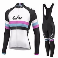 2022 LIV 팀 긴 소매 여성 자전거 사이클링 저지 Ropa Ciclismo 사이클 의류 MTB 유니폼 자켓 자전거 옷 Bib 바지 양복
