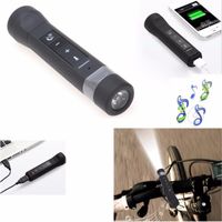Nuovi altoparlanti multifunzione altoparlante Bluetooth con musica Torcia Bike Bluetooth Speakers Battery Bank Bike per Sport1