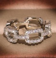 Gorące mody Marka Designer Pierścionki dla kobiet Shining Crystal Ring Jewelry z CZ Diamond Stone