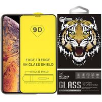9D Full Cover film Tempered Glass Screen Protector For iPhone 11 13 12 MINI PRO XR XS MAX 6 7 8 Samsung htc lg android phone with Retail box