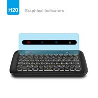 H20 Mini Wireless Keyboard Backlight TouchPad Air Mouse IR Leunend Afstandsbediening voor Andorid Box Smart TV Windows NEWA28