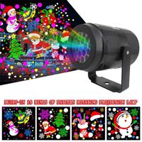 16 Patterns Christmas Laser Projector Outdoor Light for Year Stage Par Disco Home Party Decoration High-brightness 211216