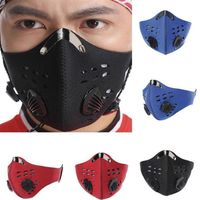 Biking Anti Dust Bike Face Mask Activated Carbon Riding Cycling Running Cycling Anti-Pollution Bike Isolation Mask With Filter OPP a56