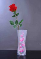 Vases pliables PVC Sac d'eau pliable Sac de mariage en plastique Vase à la maison Ornements Décoration Matériel de décoration 27 * 12cm RRD13414
