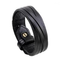 Charm Armband Hand Smycken Läder Flätad Wrap MultiLayer Bangles 2021 Vintage Woven Armband för Kvinnor Man Rope Wristband1