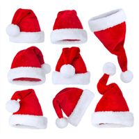 2020 Santa Claus / Elk / muñeco de nieve / Cuadrícula sombrero de navidad de Navidad Año Nuevo Fiesta de Navidad casquillo de la felpa Inicio Decoración de la buena calidad