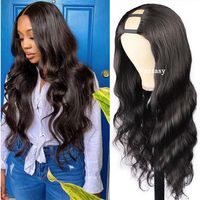 100% Unprocessed U Part Wig Human Hair Wholesale Price For W...