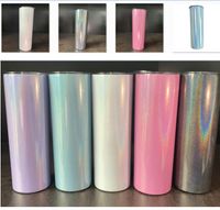New Stainless Steel Sublimation Sublimation Tumblers Glitter...