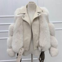 2020 새로운 가을 겨울 여성 가짜 모피 재킷 두꺼운 따뜻한 인공 모피 코트 가죽 여성 자켓 여성 파카 플러스 Size1
