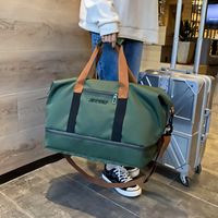대용량 여행 체육관 토트 여행 가방 캐주얼 어깨 가방 주말 휴대용 토트 방수 핸드백 2022