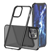 Hybrid Clear Acrylic Back Cases TPU Bumper Drop Resistance Rotating Sound Case Cover For iPhone 12 Mini 11 Pro Max XR XS X 8 7 Plu296w