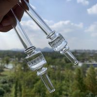 6 -Zoll -Nektorsammler Strohrohre Dicke Glasfilter Tipps Röhrchen Pyrex Ölbrenner Rohrrohr Tabak