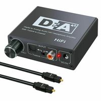 HIFI DAC AMP Digital an Analog Audio-Wandler-Anschlüsse RCA 3,5mm Kopfhörerverstärker Toslink Optischer Koaxialausgang Tragbarer DAC 24-Bit