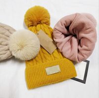 여성을위한 겨울 모자는 젊은 스타일의 비니 커프 넓은 헤어 볼을 두 번 두꺼운 모자 패션 단색을 따뜻하게