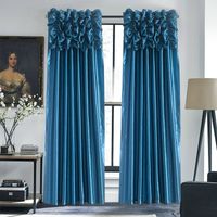 Luxury Valance & Curtain Ready Made Window Treatment  Drapes...