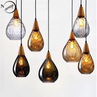 Lámparas colgantes Moderna creativa europa vidrio luz LED E27 con 3 colores para dormitorio / restaurante / sala de estar / cocina / cafetería / el / oficina
