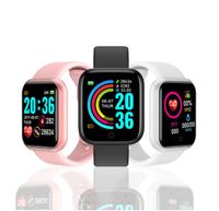 Y68 Smart Watch Femmes Hommes Sport Bluetooth Smart Band Band Récompense cardiaque Structure artérielle Conduite de fitness Tracker Bracelet pour Android iOS