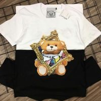 Tasarımcı Tops T-Shirt Kadın erkek T-shirt Ayı Yaz Güzel Tasarım Hip Hop Gömlek Sevimli Moda Kısa Kollu Nefes Gömlek Tees Boyutu XS -4XL