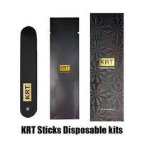 KRT Stick Disposable E-cigarettes Device Kit 280mAh Rechargeable Battery 1ml Empty Pods 1000mg Cartridges Vapor Vape Pen for Thick Oil a51