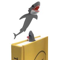 Bonito 3d Shark Bookmark Papel dos desenhos animados Animais Bookmark Papelaria Promocional