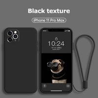 2021 Luksusowy Nowy Square Ciecz TPU Soft Case dla iPhone 12 11 Pro Max Silicon Telefon Powrót Do Iphone 7 8 6 6s Plus SE2020 x XR XS Max
