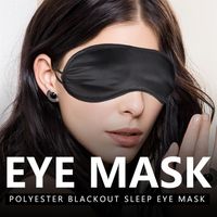 Portable Soft Sleep Blackout Glasses Fatigue Mitigation Nerve Breathable Cool Travel Sleep Rest Aid Eye Mask Cover Black a42