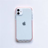 Transparent Shockproof Fluorescent Neon Tpu Bumper Phone Cases For iPhone 13 12 Mini Pro Max 11 x xr xs Clear Cover