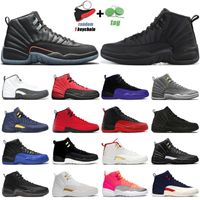 JORDÁN dropshipping 12s Jumpman Basketball Shoes 12 Utility University Gold Twist Dark Concord Reverse Flu Game OVO White Wings mens trainers