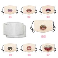 Moda Diamentowy Brokat Lips Maska Twarzy Celebrity Kolorowa Rhinestone Dekoracja Twarzy Oddychająca Kremowa Magiczna Szaliki