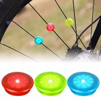 Lampe de vélo de vélo Lampe de bicyclette de bicyclette avec batterie étanche à vélo de roue de roue sécuritaire Equitation facile à installer Vélo Tire Light
